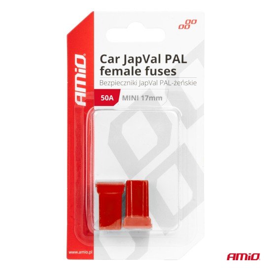 ΑΣΦΑΛΕΙΕΣ JapVal PAL ΜΙΝΙ 17mm ΘΗΛΥΚΕΣ 50A ΣΕ ΚΟΚΚΙΝΟ ΧΡΩΜΑ AMIO - 2 Τεμ.-Amio-03446/AM ΑΣΦΑΛΕΙΕΣ JapVal PAL ΜΙΝΙ 17mm ΘΗΛΥΚΕΣ 50A ΣΕ ΚΟΚΚΙΝΟ ΧΡΩΜΑ AMIO - 2 Τεμ.-Amio-03446/AM