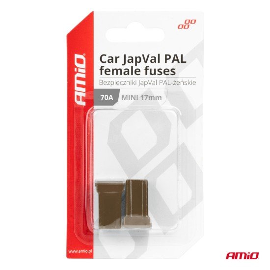 ΑΣΦΑΛΕΙΕΣ JapVal PAL ΜΙΝΙ 17mm ΘΗΛΥΚΕΣ 70A ΣΕ ΚΑΦΕ ΧΡΩΜΑ AMIO - 2 Τεμ.-Amio-03448/AM ΑΣΦΑΛΕΙΕΣ JapVal PAL ΜΙΝΙ 17mm ΘΗΛΥΚΕΣ 70A ΣΕ ΚΑΦΕ ΧΡΩΜΑ AMIO - 2 Τεμ.-Amio-03448/AM