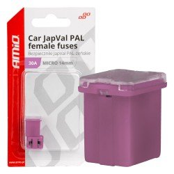 ΑΣΦΑΛΕΙΕΣ JapVal PAL ΜICRO 14mm ΘΗΛΥΚΕΣ 30A ΣΕ ΜΩΒ ΧΡΩΜΑ AMIO - 2 Τεμ.-Amio-03453/AM ΑΣΦΑΛΕΙΕΣ JapVal PAL ΜICRO 14mm ΘΗΛΥΚΕΣ 30A ΣΕ ΜΩΒ ΧΡΩΜΑ AMIO - 2 Τεμ.-Amio-03453/AM