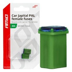 ΑΣΦΑΛΕΙΕΣ JapVal PAL ΜICRO 11mm ΘΗΛΥΚΕΣ 40A ΣΕ ΠΡΑΣΙΝΟ ΧΡΩΜΑ AMIO - 2 Τεμ.-Amio-03461/AM ΑΣΦΑΛΕΙΕΣ JapVal PAL ΜICRO 11mm ΘΗΛΥΚΕΣ 40A ΣΕ ΠΡΑΣΙΝΟ ΧΡΩΜΑ AMIO - 2 Τεμ.-Amio-03461/AM