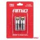 ΛΑΜΠΑΚΙΑ T10 W5W 12/24V 6.000K 4xSMD LED FULL CAN-BUS ΛΕΥΚΟ 3030 PRO SERIES AMIO - 2 Τεμ.-Amio-03580/AM