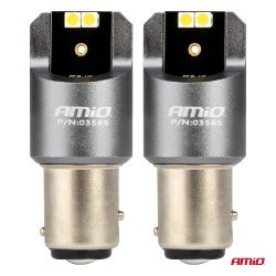 ΛΑΜΠΑΚΙΑ P21/5W BAY15d 12/24V 6.000K 4xSMD LED CAN-BUS ΛΕΥΚΟ PRO SERIES AMIO - 2 Τεμ.-Amio-03585/AM ΛΑΜΠΑΚΙΑ P21/5W BAY15d 12/24V 6.000K 4xSMD LED CAN-BUS ΛΕΥΚΟ PRO SERIES AMIO - 2 Τεμ.-Amio-03585/AM