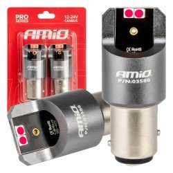 ΛΑΜΠΑΚΙΑ P21/5W BAY15d 12/24V 6.000K 4xSMD LED CAN-BUS ΚΟΚΚΙΝΟ PRO SERIES AMIO - 2 Τεμ.-Amio-03586/AM ΛΑΜΠΑΚΙΑ P21/5W BAY15d 12/24V 6.000K 4xSMD LED CAN-BUS ΚΟΚΚΙΝΟ PRO SERIES AMIO - 2 Τεμ.-Amio-03586/AM