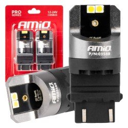ΛΑΜΠΕΣ P27/7W 12/24V 6.000K 4SMD LED CAN-BUS ΛΕΥΚΑ PRO SERIES AMIO - 2 ΤΕΜ.-Amio-03588/AM ΛΑΜΠΕΣ P27/7W 12/24V 6.000K 4SMD LED CAN-BUS ΛΕΥΚΑ PRO SERIES AMIO - 2 ΤΕΜ.-Amio-03588/AM