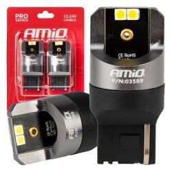 ΛΑΜΠΕΣ W21W 12/24V 6.000K 4SMD LED CAN-BUS ΛΕΥΚΑ PRO SERIES AMIO - 2 ΤΕΜ.-Amio-03589/AM ΛΑΜΠΕΣ W21W 12/24V 6.000K 4SMD LED CAN-BUS ΛΕΥΚΑ PRO SERIES AMIO - 2 ΤΕΜ.-Amio-03589/AM