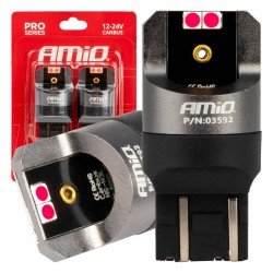 ΛΑΜΠΑΚΙΑ W21/5W 7443 12/24V 6.000K 4xSMD LED CAN-BUS ΚΟΚΚΙΝΟ PRO SERIES AMIO - 2 Τεμ.-Amio-03592/AM ΛΑΜΠΑΚΙΑ W21/5W 7443 12/24V 6.000K 4xSMD LED CAN-BUS ΚΟΚΚΙΝΟ PRO SERIES AMIO - 2 Τεμ.-Amio-03592/AM