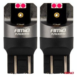 ΛΑΜΠΑΚΙΑ W21/5W 7443 12/24V 6.000K 4xSMD LED CAN-BUS ΚΟΚΚΙΝΟ PRO SERIES AMIO - 2 Τεμ.-Amio-03592/AM ΛΑΜΠΑΚΙΑ W21/5W 7443 12/24V 6.000K 4xSMD LED CAN-BUS ΚΟΚΚΙΝΟ PRO SERIES AMIO - 2 Τεμ.-Amio-03592/AM