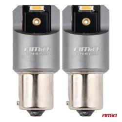 ΛΑΜΠΑΚΙΑ PY21W BAU15s 12/24V 6.000K 2xSMD LED FULL CAN-BUS ΠΟΡΤΟΚΑΛΙ PRO SERIES AMIO - 2 Τεμ.-Amio-03594/AM ΛΑΜΠΑΚΙΑ PY21W BAU15s 12/24V 6.000K 2xSMD LED FULL CAN-BUS ΠΟΡΤΟΚΑΛΙ PRO SERIES AMIO - 2 Τεμ.-Amio-03594/AM
