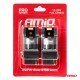 ΛΑΜΠΑΚΙΑ P27W 12/24V 6.000K 2SMD LED FULL CAN-BUS ΛΕΥΚΟ PRO SERIES AMIO - 2 Τεμ.-Amio-03597/AM