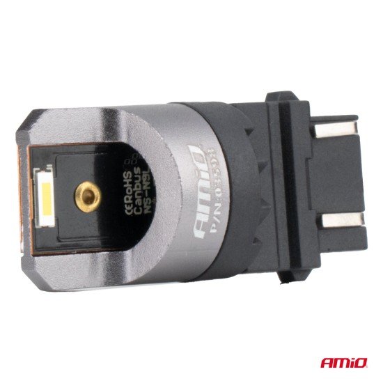 ΛΑΜΠΑΚΙΑ P27/7W 3157 12/24V 6.000K 2xSMD LED FULL CAN-BUS ΛΕΥΚΟ PRO SERIES AMIO - 2 Τεμ.-Amio-03598/AM ΛΑΜΠΑΚΙΑ P27/7W 3157 12/24V 6.000K 2xSMD LED FULL CAN-BUS ΛΕΥΚΟ PRO SERIES AMIO - 2 Τεμ.-Amio-03598/AM