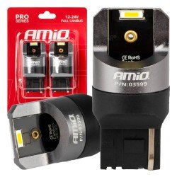 ΛΑΜΠΑΚΙΑ W21W 12/24V 6.000K 2SMD LED FULL CAN-BUS ΛΕΥΚΑ PRO SERIES AMIO - 2 Τεμ.-Amio-03599/AM ΛΑΜΠΑΚΙΑ W21W 12/24V 6.000K 2SMD LED FULL CAN-BUS ΛΕΥΚΑ PRO SERIES AMIO - 2 Τεμ.-Amio-03599/AM