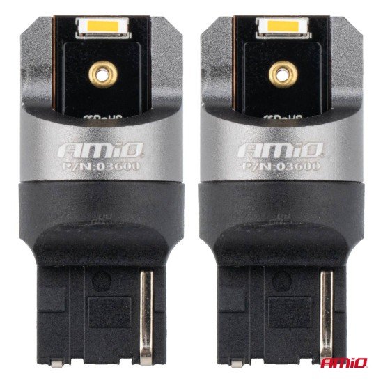 ΛΑΜΠΑΚΙΑ WY21W 7440 12/24V 6.000K 2xSMD LED FULL CAN-BUS ΠΟΡΤΟΚΑΛΙ PRO SERIES AMIO - 2 Τεμ.-Amio-03600/AM ΛΑΜΠΑΚΙΑ WY21W 7440 12/24V 6.000K 2xSMD LED FULL CAN-BUS ΠΟΡΤΟΚΑΛΙ PRO SERIES AMIO - 2 Τεμ.-Amio-03600/AM