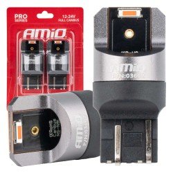 ΛΑΜΠΑΚΙΑ W21/5W 7443 12/24V 6.000K 2xSMD LED FULL CAN-BUS ΚΟΚΚΙΝΟ PRO SERIES  AMIO - 2 Τεμ.-Amio-03602/AM ΛΑΜΠΑΚΙΑ W21/5W 7443 12/24V 6.000K 2xSMD LED FULL CAN-BUS ΚΟΚΚΙΝΟ PRO SERIES  AMIO - 2 Τεμ.-Amio-03602/AM