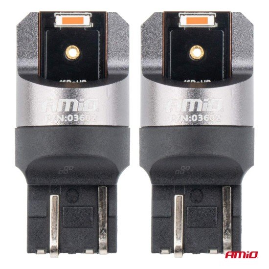ΛΑΜΠΑΚΙΑ W21/5W 7443 12/24V 6.000K 2xSMD LED FULL CAN-BUS ΚΟΚΚΙΝΟ PRO SERIES  AMIO - 2 Τεμ.-Amio-03602/AM ΛΑΜΠΑΚΙΑ W21/5W 7443 12/24V 6.000K 2xSMD LED FULL CAN-BUS ΚΟΚΚΙΝΟ PRO SERIES  AMIO - 2 Τεμ.-Amio-03602/AM