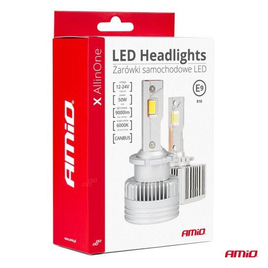 ΛΑΜΠΕΣ LED D3S/D5R/D8S 12/24V 6000K 9.000lm 50W X ALL IN ONE SERIES CAN-BUS (ΜΕ ΑΝΕΜΙΣΤΗΡΑΚΙ) AMIO - 2 ΤΕΜ. -Amio-03669/AM ΛΑΜΠΕΣ LED D3S/D5R/D8S 12/24V 6000K 9.000lm 50W X ALL IN ONE SERIES CAN-BUS (ΜΕ ΑΝΕΜΙΣΤΗΡΑΚΙ) AMIO - 2 ΤΕΜ. -Amio-03669/AM