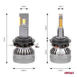 ΛΑΜΠΕΣ H7-1 9>48V 6.500K 4.500lm 50W HP SERIES LED CAN-BUS ΜΕ ΨΥΚΤΡΑ AMIO - 2 Τεμ.-Amio-03675/AM ΛΑΜΠΕΣ H7-1 9>48V 6.500K 4.500lm 50W HP SERIES LED CAN-BUS ΜΕ ΨΥΚΤΡΑ AMIO - 2 Τεμ.-Amio-03675/AM