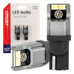 ΛΑΜΠΑΚΙΑ LED T10 W5W W10W 12/24V LED 4xSMD3020 CAN-BUS ΛΕΥΚΟ ΑΜΙΟ - 2 ΤΕΜ.-Amio-03717/AM ΛΑΜΠΑΚΙΑ LED T10 W5W W10W 12/24V LED 4xSMD3020 CAN-BUS ΛΕΥΚΟ ΑΜΙΟ - 2 ΤΕΜ.-Amio-03717/AM