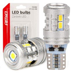 ΛΑΜΠΑΚΙΑ LED T10 W5W 12/24V LED 6x3020+1x3030SMD STANDARD ΛΕΥΚΑ ΑΜΙΟ - 2 ΤΕΜ.-Amio-03718/AM ΛΑΜΠΑΚΙΑ LED T10 W5W 12/24V LED 6x3020+1x3030SMD STANDARD ΛΕΥΚΑ ΑΜΙΟ - 2 ΤΕΜ.-Amio-03718/AM