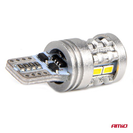 ΛΑΜΠΑΚΙΑ LED T10 W5W 12/24V LED 6x3020+1x3030SMD STANDARD ΛΕΥΚΑ ΑΜΙΟ - 2 ΤΕΜ.-Amio-03718/AM ΛΑΜΠΑΚΙΑ LED T10 W5W 12/24V LED 6x3020+1x3030SMD STANDARD ΛΕΥΚΑ ΑΜΙΟ - 2 ΤΕΜ.-Amio-03718/AM