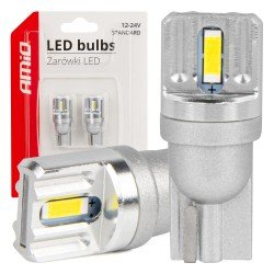 ΛΑΜΠΑΚΙΑ LED T10 W5W 12/24V LED 2x1860SMD STANDARD ΛΕΥΚΑ ΑΜΙΟ - 2 ΤΕΜ.-Amio-03719/AM ΛΑΜΠΑΚΙΑ LED T10 W5W 12/24V LED 2x1860SMD STANDARD ΛΕΥΚΑ ΑΜΙΟ - 2 ΤΕΜ.-Amio-03719/AM