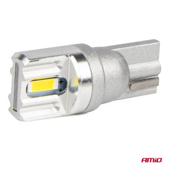 ΛΑΜΠΑΚΙΑ LED T10 W5W 12/24V LED 2x1860SMD STANDARD ΛΕΥΚΑ ΑΜΙΟ - 2 ΤΕΜ.-Amio-03719/AM ΛΑΜΠΑΚΙΑ LED T10 W5W 12/24V LED 2x1860SMD STANDARD ΛΕΥΚΑ ΑΜΙΟ - 2 ΤΕΜ.-Amio-03719/AM