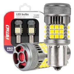 P21W BA15S 12/24V 6.000K 36x3030 SMD LED CAN-BUS ΛΕΥΚΟ PRO SERIES 2ΤΕΜ. AMIO-Amio-03722/AM P21W BA15S 12/24V 6.000K 36x3030 SMD LED CAN-BUS ΛΕΥΚΟ PRO SERIES 2ΤΕΜ. AMIO-Amio-03722/AM