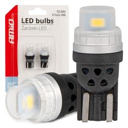 ΛΑΜΠΑΚΙΑ T10 W5W 12/24V 2x3020 SMD LED ΛΕΥΚΟ PURE LIGHT SERIES AMIO - 2 Τεμ.-Amio-03726/AM ΛΑΜΠΑΚΙΑ T10 W5W 12/24V 2x3020 SMD LED ΛΕΥΚΟ PURE LIGHT SERIES AMIO - 2 Τεμ.-Amio-03726/AM