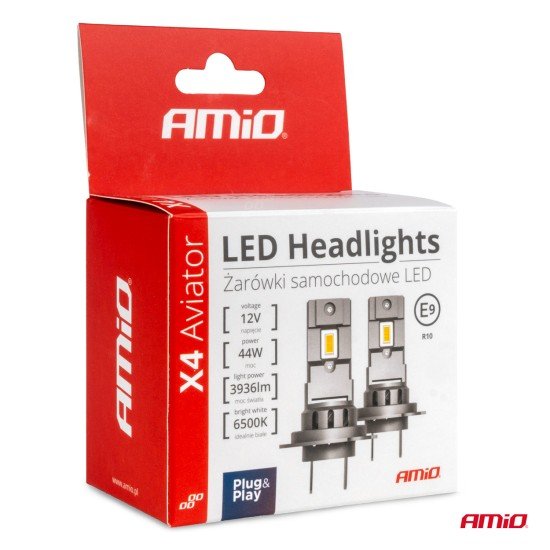 ΛΑΜΠΕΣ HB4 12V 44W 6.500K 3.936lm LED X4 SERIES AVIATOR PLUG & PLAY AMIO 2ΤΕΜ.-Amio-03767/AM ΛΑΜΠΕΣ HB4 12V 44W 6.500K 3.936lm LED X4 SERIES AVIATOR PLUG & PLAY AMIO 2ΤΕΜ.-Amio-03767/AM