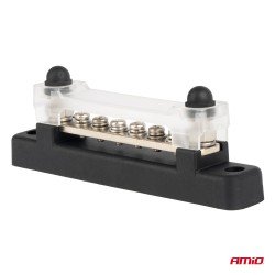 ΜΠΑΡΑ ΚΑΛΩΔΙΩΝ / ΤΕΡΜΑΤΙΚΟ 6 ΘΕΣΕΩΝ M6 max 48V  AMIO - 1 Τεμ.-Amio-03809/AM ΜΠΑΡΑ ΚΑΛΩΔΙΩΝ / ΤΕΡΜΑΤΙΚΟ 6 ΘΕΣΕΩΝ M6 max 48V  AMIO - 1 Τεμ.-Amio-03809/AM
