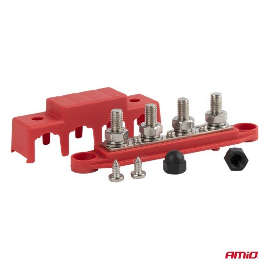 ΜΠΑΡΑ ΚΑΛΩΔΙΩΝ / ΤΕΡΜΑΤΙΚΟ 4 ΘΕΣΕΩΝ max 48V  AMIO - 1 Τεμ.-Amio-03812/AM ΜΠΑΡΑ ΚΑΛΩΔΙΩΝ / ΤΕΡΜΑΤΙΚΟ 4 ΘΕΣΕΩΝ max 48V  AMIO - 1 Τεμ.-Amio-03812/AM