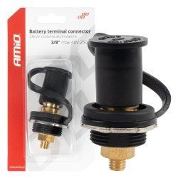 ΠΟΛΟΣ ΜΠΑΤΑΡΙΑΣ ΑΡΝΗΤΙΚΟΣ 3/8'' M10 max.48V 250A ΣΕ ΜΑΥΡΟ ΧΡΩΜΑ ΜΕ ΚΑΠΑΚΙ AMIO - 1 Τεμ.-Amio-03813/AM ΠΟΛΟΣ ΜΠΑΤΑΡΙΑΣ ΑΡΝΗΤΙΚΟΣ 3/8'' M10 max.48V 250A ΣΕ ΜΑΥΡΟ ΧΡΩΜΑ ΜΕ ΚΑΠΑΚΙ AMIO - 1 Τεμ.-Amio-03813/AM
