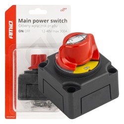 ΔΙΑΚΟΠΤΗΣ POWER-OFF ΜΠΑΤΑΡΙΑΣ ΣΕ ΒΑΣΗ 12-48V 300A  ΜΑΥΡΟ/ΚΟΚΚΙΝΟ AMIO - 1 Τεμ.-Amio-03838/AM ΔΙΑΚΟΠΤΗΣ POWER-OFF ΜΠΑΤΑΡΙΑΣ ΣΕ ΒΑΣΗ 12-48V 300A  ΜΑΥΡΟ/ΚΟΚΚΙΝΟ AMIO - 1 Τεμ.-Amio-03838/AM