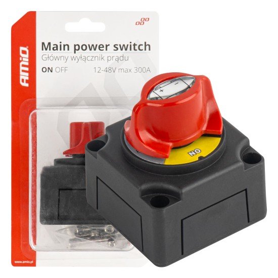 ΔΙΑΚΟΠΤΗΣ POWER-OFF ΜΠΑΤΑΡΙΑΣ ΣΕ ΒΑΣΗ 12-48V 300A  ΜΑΥΡΟ/ΚΟΚΚΙΝΟ AMIO - 1 Τεμ.-Amio-03838/AM ΔΙΑΚΟΠΤΗΣ POWER-OFF ΜΠΑΤΑΡΙΑΣ ΣΕ ΒΑΣΗ 12-48V 300A  ΜΑΥΡΟ/ΚΟΚΚΙΝΟ AMIO - 1 Τεμ.-Amio-03838/AM