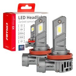 H8/H9/H11 12V 50W 6.000K 4200LM CSP LED CAN-BUS SERIES X5 WINGER 2ΤΕΜ. AMIO-Lampa-03947/AM H8/H9/H11 12V 50W 6.000K 4200LM CSP LED CAN-BUS SERIES X5 WINGER 2ΤΕΜ. AMIO-Lampa-03947/AM