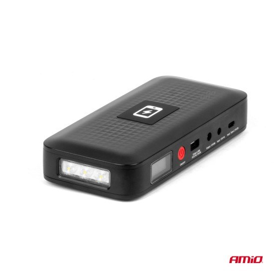 ΕΚΚΙΝΗΤΗΣ ΜΠΑΤΑΡΙΑΣ - STARTER POWERBANK 12V 4000mAh 800A  ΜΕ ΟΘΟΝΗ LCD & ΑΣΥΡΜΑΤΗ ΦΟΡΤΙΣΗ ΑΜΙΟ - 1 τεμ.-Amio-04055/AM ΕΚΚΙΝΗΤΗΣ ΜΠΑΤΑΡΙΑΣ - STARTER POWERBANK 12V 4000mAh 800A  ΜΕ ΟΘΟΝΗ LCD & ΑΣΥΡΜΑΤΗ ΦΟΡΤΙΣΗ ΑΜΙΟ - 1 τεμ.-Amio-04055/AM