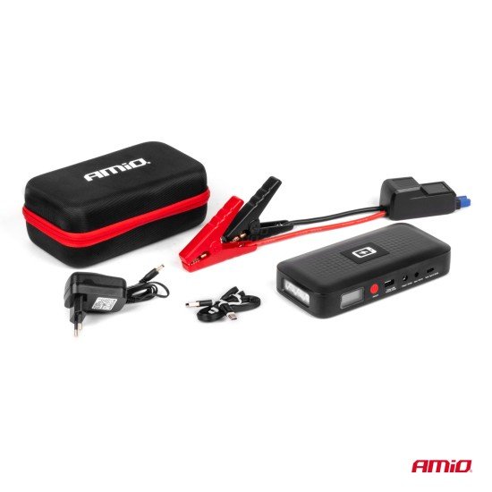 ΕΚΚΙΝΗΤΗΣ ΜΠΑΤΑΡΙΑΣ - STARTER POWERBANK 12V 4000mAh 800A  ΜΕ ΟΘΟΝΗ LCD & ΑΣΥΡΜΑΤΗ ΦΟΡΤΙΣΗ ΑΜΙΟ - 1 τεμ.-Amio-04055/AM ΕΚΚΙΝΗΤΗΣ ΜΠΑΤΑΡΙΑΣ - STARTER POWERBANK 12V 4000mAh 800A  ΜΕ ΟΘΟΝΗ LCD & ΑΣΥΡΜΑΤΗ ΦΟΡΤΙΣΗ ΑΜΙΟ - 1 τεμ.-Amio-04055/AM