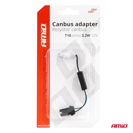 ΑΝΤΙΣΤΑΣΗ ΓΙΑ ΛΑΜΠΑΚΙΑ LED T10 W5W 12V 3.2W AMIO - 1 τεμ.-Amio-04087/AM ΑΝΤΙΣΤΑΣΗ ΓΙΑ ΛΑΜΠΑΚΙΑ LED T10 W5W 12V 3.2W AMIO - 1 τεμ.-Amio-04087/AM
