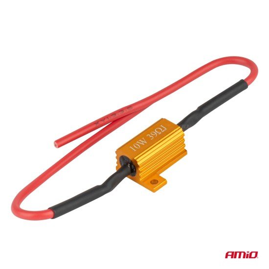 Amio - CANBUS Αντίσταση 39Ω 10W για LED Λάμπες – Anti Error - 1 τεμ. (04091/AM)-Amio-04091/AM