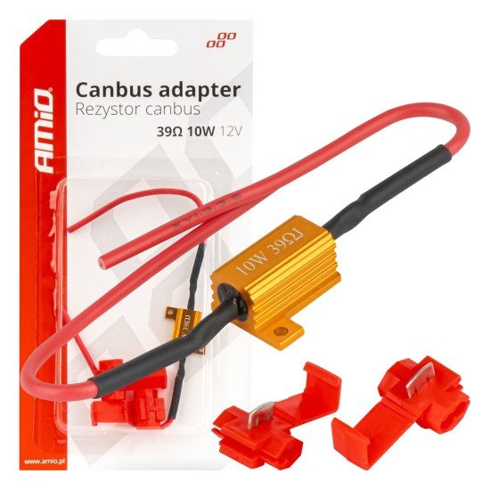 Amio - CANBUS Αντίσταση 39Ω 10W για LED Λάμπες – Anti Error - 1 τεμ. (04091/AM)-Amio-04091/AM