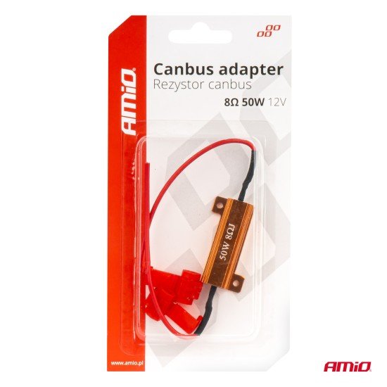 ΑΝΤΙΣΤΑΣΗ CAN-BUS 12V 50W 8Ω (CANCELLER) AMIO - 1 τεμ.-Amio-04095/AM ΑΝΤΙΣΤΑΣΗ CAN-BUS 12V 50W 8Ω (CANCELLER) AMIO - 1 τεμ.-Amio-04095/AM