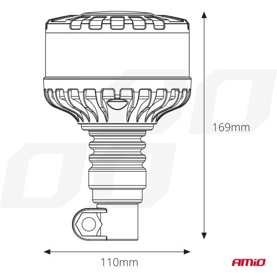 ΦΑΡΟΣ HEAVY DUTY W28P 12/24V 16LED ΕΛΑΣΤΙΚΟΣ ΒΙΔΩΤΟΣ ΠΟΡΤΟΚΑΛΙ Υ169mm Φ110mm AMIO - 1 τεμ.-Amio-04104/AM ΦΑΡΟΣ HEAVY DUTY W28P 12/24V 16LED ΕΛΑΣΤΙΚΟΣ ΒΙΔΩΤΟΣ ΠΟΡΤΟΚΑΛΙ Υ169mm Φ110mm AMIO - 1 τεμ.-Amio-04104/AM