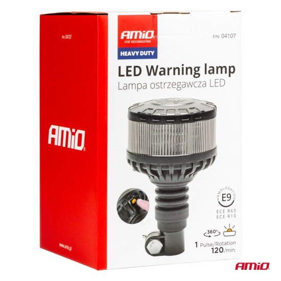 ΦΑΡΟΣ ΦΙΜΕ HEAVY DUTY W28P 12/24V 16LED ΕΛΑΣΤΙΚΟΣ ΒΙΔΩΤΟΣ ΠΟΡΤΟΚΑΛΙ Υ169mm Φ110mm AMIO - 1 τεμ.-Amio-04107/AM ΦΑΡΟΣ ΦΙΜΕ HEAVY DUTY W28P 12/24V 16LED ΕΛΑΣΤΙΚΟΣ ΒΙΔΩΤΟΣ ΠΟΡΤΟΚΑΛΙ Υ169mm Φ110mm AMIO - 1 τεμ.-Amio-04107/AM