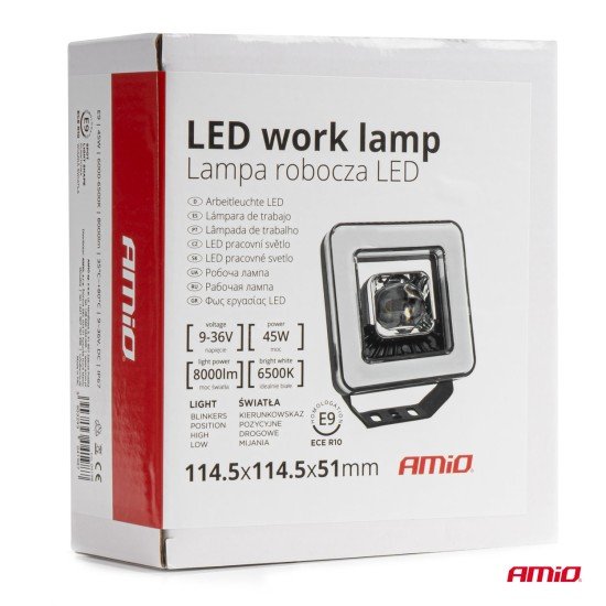 ΠΡΟΒΟΛΕΑΣ ΕΡΓΑΣΙΑΣ ΤΕΤΡΑΓΩΝΟΣ LED 45W 9-36V 8.000lm 6.500K AWL57 AMIO - 1 ΤΕΜ.-Amio-04198/AM ΠΡΟΒΟΛΕΑΣ ΕΡΓΑΣΙΑΣ ΤΕΤΡΑΓΩΝΟΣ LED 45W 9-36V 8.000lm 6.500K AWL57 AMIO - 1 ΤΕΜ.-Amio-04198/AM