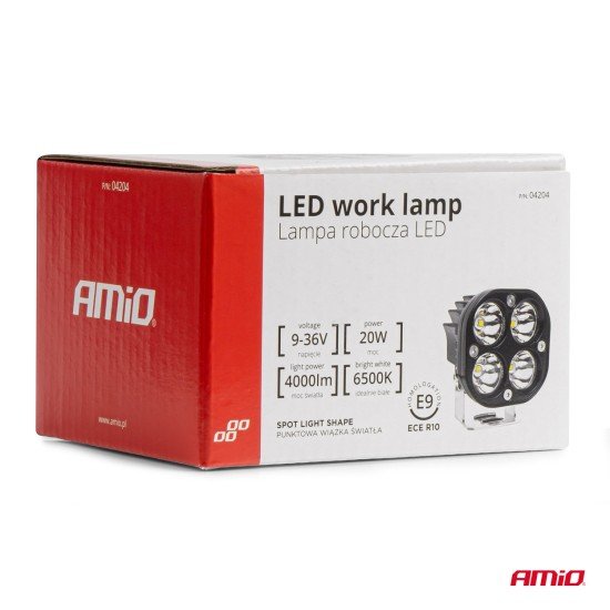 ΠΡΟΒΟΛΕΑΣ ΕΡΓΑΣΙΑΣ ΤΕΤΡΑΓΩΝΟΣ LED 20W 9-36V 4.000lm 6.500K AWL63 AMIO - 1 ΤΕΜ.-Amio-04204/AM ΠΡΟΒΟΛΕΑΣ ΕΡΓΑΣΙΑΣ ΤΕΤΡΑΓΩΝΟΣ LED 20W 9-36V 4.000lm 6.500K AWL63 AMIO - 1 ΤΕΜ.-Amio-04204/AM