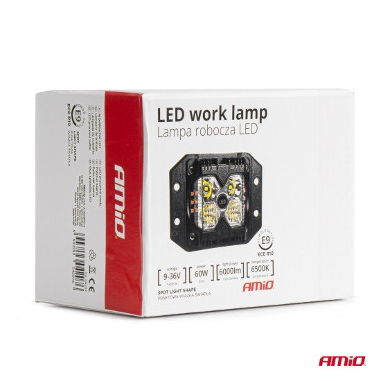ΠΡΟΒΟΛΕΑΣ ΕΡΓΑΣΙΑΣ ΤΕΤΡΑΓΩΝΟΣ LED 60W 9-36V 6.000lm 6.500K AWL66 AMIO - 1 ΤΕΜ.-Amio-04207/AM ΠΡΟΒΟΛΕΑΣ ΕΡΓΑΣΙΑΣ ΤΕΤΡΑΓΩΝΟΣ LED 60W 9-36V 6.000lm 6.500K AWL66 AMIO - 1 ΤΕΜ.-Amio-04207/AM