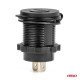 Amio - ΠΡΙΖΑ ΜΕ 2 ΘΥΡΕΣ USB ΚΑΙ ΚΑΠΑΚΙ 12/24V QUICK CHARGE 3.0 ΑΔΙΑΒΡΟΧΗ ΜΕ ΜΠΛΕ LED ΦΩΣ ΜΑΥΡΗ - 1 ΤΕΜ. (04218/AM)-Amio-04218/AM