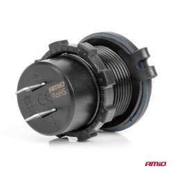 ΠΡΙΖΑ ΜΕ 2 ΘΥΡΕΣ USB ΚΑΙ ΚΑΠΑΚΙ 12/24V QUICK CHARGE 3.0 ΑΔΙΑΒΡΟΧΗ ΜΕ ΚΟΚΚΙΝΟ LED ΦΩΣ ΜΑΥΡΗ ΑΜΙΟ - 1 τεμ.-Amio-04221/AM ΠΡΙΖΑ ΜΕ 2 ΘΥΡΕΣ USB ΚΑΙ ΚΑΠΑΚΙ 12/24V QUICK CHARGE 3.0 ΑΔΙΑΒΡΟΧΗ ΜΕ ΚΟΚΚΙΝΟ LED ΦΩΣ ΜΑΥΡΗ ΑΜΙΟ - 1 τεμ.-Amio-04221/AM