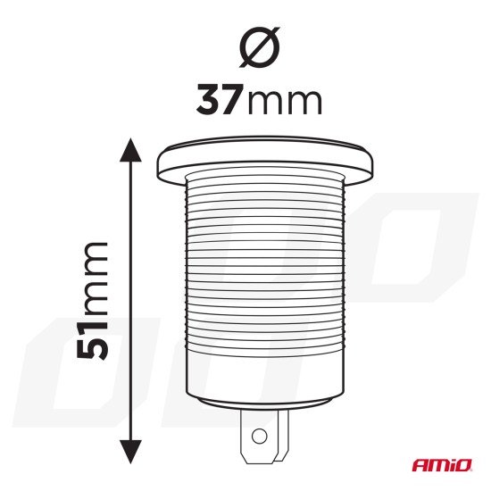 ΠΡΙΖΑ ΜΕ 2 ΘΥΡΕΣ USB ΚΑΙ ΚΑΠΑΚΙ 12/24V QUICK CHARGE 3.0 ΑΔΙΑΒΡΟΧΗ ΜΕ ΚΟΚΚΙΝΟ LED ΦΩΣ ΜΑΥΡΗ ΑΜΙΟ - 1 τεμ.-Amio-04221/AM ΠΡΙΖΑ ΜΕ 2 ΘΥΡΕΣ USB ΚΑΙ ΚΑΠΑΚΙ 12/24V QUICK CHARGE 3.0 ΑΔΙΑΒΡΟΧΗ ΜΕ ΚΟΚΚΙΝΟ LED ΦΩΣ ΜΑΥΡΗ ΑΜΙΟ - 1 τεμ.-Amio-04221/AM