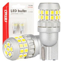 ΛΑΜΠΑΚΙΑ T10 W5W 12V/24V LED CAN-BUS 30xSMD 2016 ΛΕΥΚΟ 5500K ΑΜΙΟ - 2 ΤΕΜ.-Amio-04233/AM ΛΑΜΠΑΚΙΑ T10 W5W 12V/24V LED CAN-BUS 30xSMD 2016 ΛΕΥΚΟ 5500K ΑΜΙΟ - 2 ΤΕΜ.-Amio-04233/AM