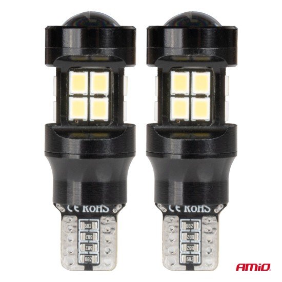 Amio - ΛΑΜΠΑΚΙΑ LED T15 W16W 12V/24V LED CAN-BUS 15xSMD 2835 ΛΕΥΚΟ ΦΩΣ 5.500K (ΣΕ ΧΡΩΜΑ ΜΑΥΡΟ) - 2 ΤΕΜ. (04245/AM)-Amio-04245/AM Amio - ΛΑΜΠΑΚΙΑ LED T15 W16W 12V/24V LED CAN-BUS 15xSMD 2835 ΛΕΥΚΟ ΦΩΣ 5.500K (ΣΕ ΧΡΩΜΑ ΜΑΥΡΟ) - 2 ΤΕΜ. (04245/AM)-Amio-04245/AM